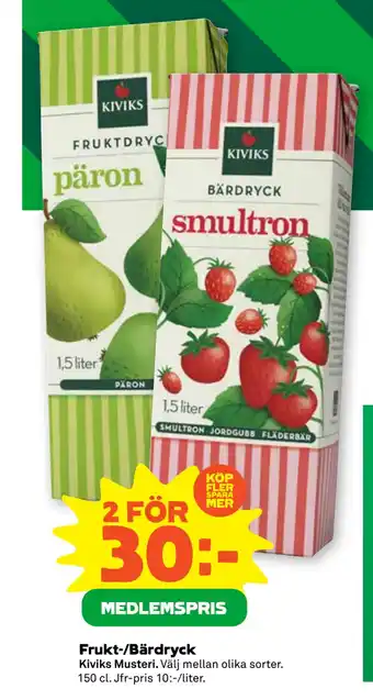 Stora Coop Frukt-/Bärdryck erbjuda