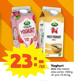 Stora Coop Yoghurt erbjuda