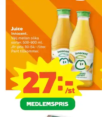 Stora Coop Juice erbjuda