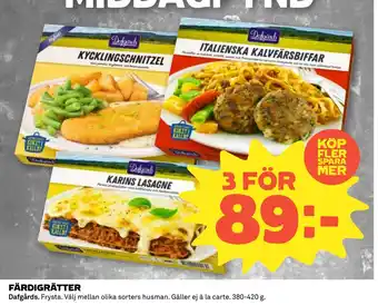 Coop FÄRDIGRÄTTER erbjuda