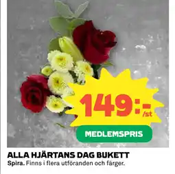 Coop ALLA HJÄRTANS DAG BUKETT erbjuda