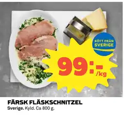 Coop FÄRSK FLÄSKSCHNITZEL erbjuda