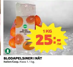 Coop BLODAPELSINER I NÄT erbjuda