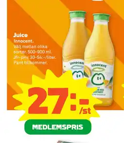 Stora Coop Juice erbjuda