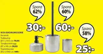 JYSK Kisa Badrumsserie Toalettborste Ø12 x H40 cm erbjuda