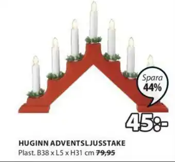 JYSK Huginn Adventsljusstake B38 x L5 x H31 cm erbjuda