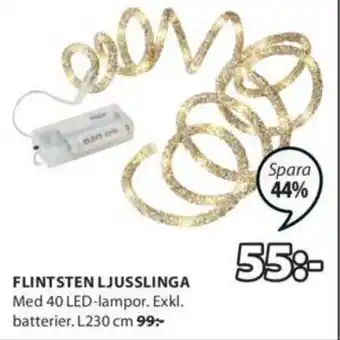 JYSK Flintsten Ljusslinga L230 cm erbjuda