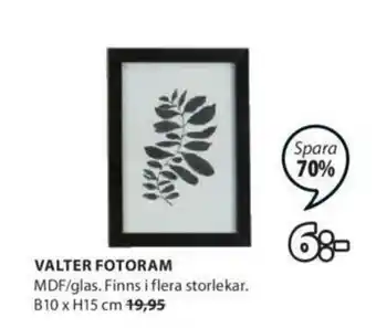 JYSK Valter Fotoram B10 X H15 cm erbjuda