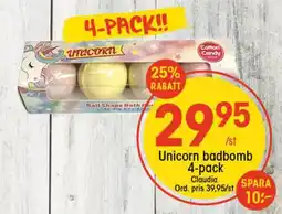 EKO Unicorn badbomb 4-pack erbjuda