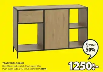 JYSK Trappedal Skänk B117 x H75 x D40 cm erbjuda