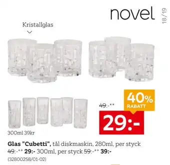 XXXLutz Glas Cubetti erbjuda