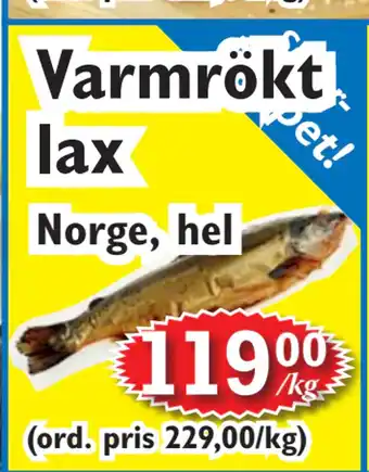 T-jarlen Varmrökt lax erbjuda