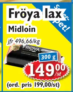 T-jarlen Fröya lax erbjuda