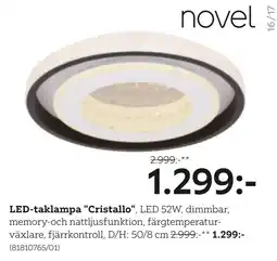 XXXLutz LED-taklampa Cristallo erbjuda