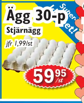 T-jarlen Ägg 30-p erbjuda