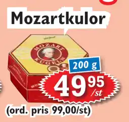 T-jarlen Mozartkulor erbjuda