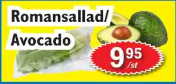 T-jarlen Romansallad/ Avocado erbjuda