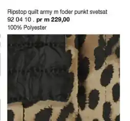 Ripstop quilt army m foder punkt svetsat