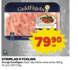 Coop Daglivs GuldFågeln Strimlad kyckling erbjuda