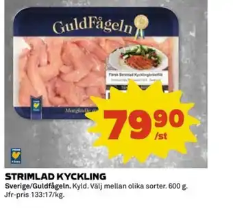 Coop Daglivs GuldFågeln Strimlad kyckling erbjuda