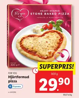 Lidl Hjärtformad pizza erbjuda