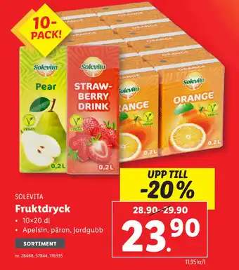 Lidl Fruktdryck erbjuda