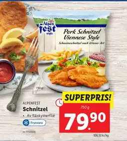 Lidl Schnitzel erbjuda