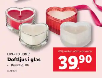 Lidl Doftljus i glas erbjuda