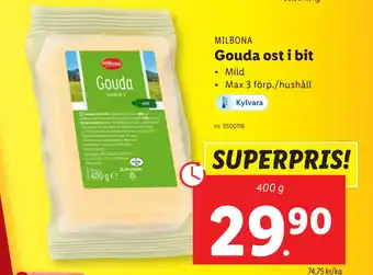 Lidl Gouda ost i bit erbjuda