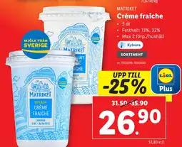 Lidl Crème fraiche erbjuda