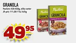 Nya Pulsen GRANOLA erbjuda