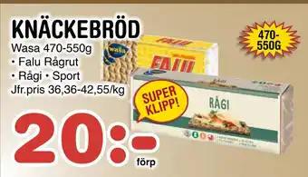 Nya Pulsen KNÄCKEBRÖD erbjuda