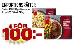 Nya Pulsen ENPORTIONSRÄTTER erbjuda