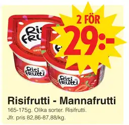 Matöppet Risifrutti - Mannafrutti erbjuda