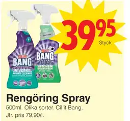 Matöppet Rengöring Spray erbjuda