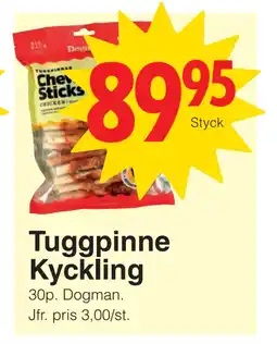 Matöppet Tuggpinne Kyckling erbjuda