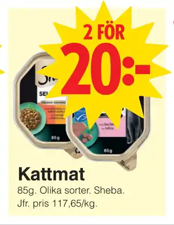 Matöppet Kattmat erbjuda