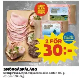 Coop Daglivs Smörgåspålägg erbjuda