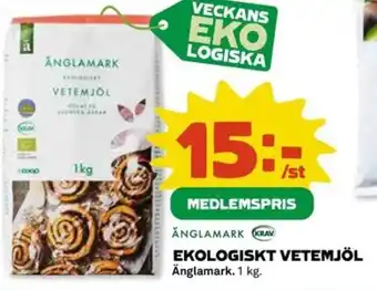 Coop Daglivs Ekologiskt vetemjöl erbjuda