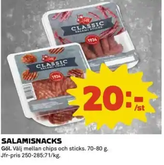 Coop Daglivs Salamisnacks erbjuda