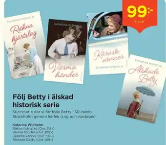 Akademibokhandeln Följ Betty i älskad historisk serie erbjuda