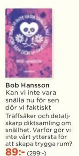 Akademibokhandeln Bob Hansson erbjuda