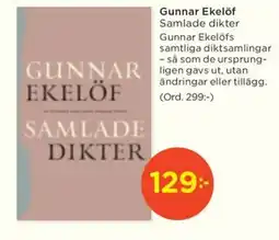 Akademibokhandeln Gunnar Ekelöf Samlade dikter erbjuda