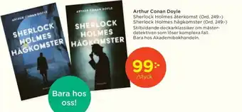 Akademibokhandeln Arthur Conan Doyle erbjuda