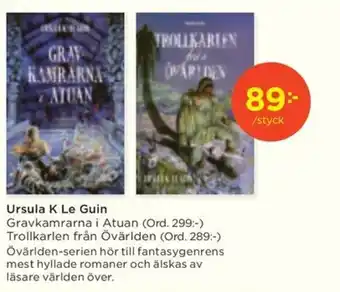 Akademibokhandeln Ursula K Le Guin erbjuda