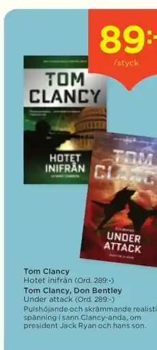 Akademibokhandeln Tom Clancy, Don Bentley erbjuda