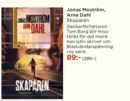 Akademibokhandeln Jonas Moström, Arne Dahl Skaparen erbjuda