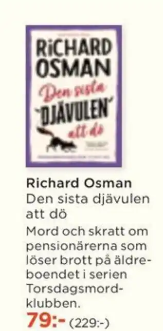 Akademibokhandeln Richard Osman Den sista djävulen att dö erbjuda