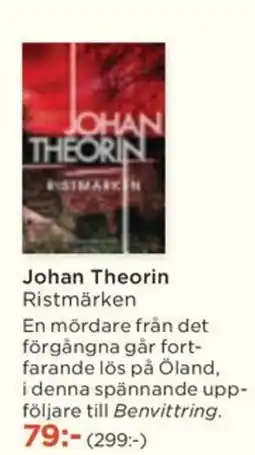 Akademibokhandeln Johan Theorin Ristmärken erbjuda