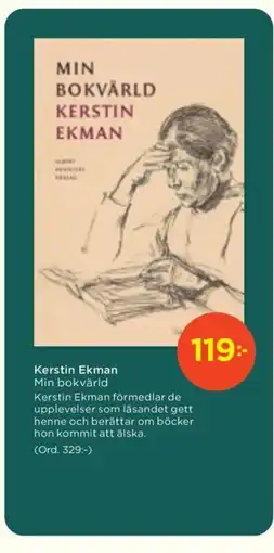 Akademibokhandeln Kerstin Ekman erbjuda